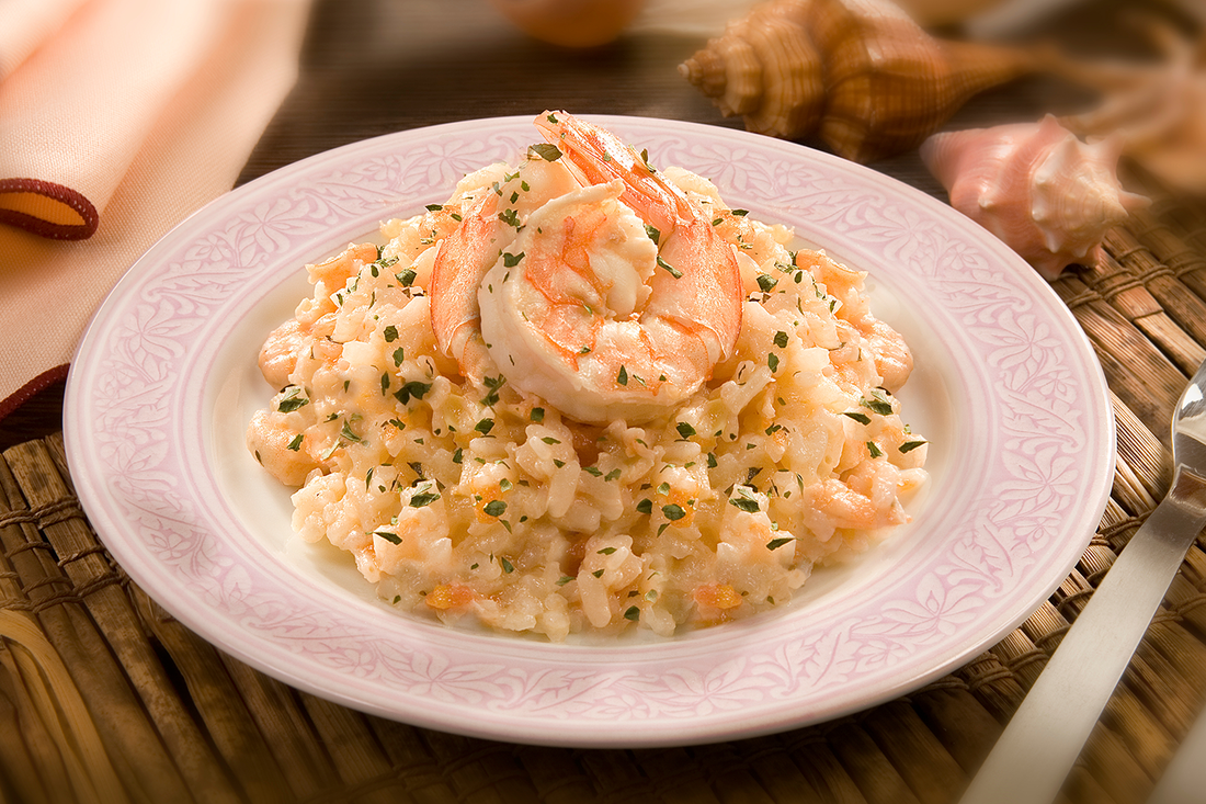 Risotto con Camarones